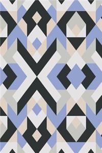 Black and White Geometric Design Notebook
