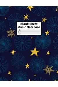 Blank Sheet Music Notebook