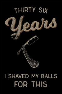 thirty six Years I Shaved My Balls For This