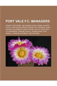 Port Vale F.C. Managers