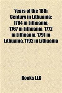 Years of the 18th Century in Lithuania