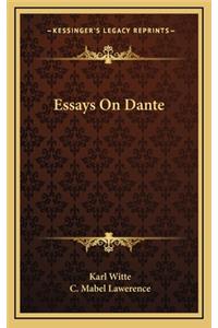 Essays on Dante