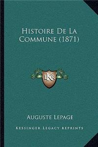 Histoire De La Commune (1871)