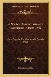 Se Nei Rati D'Azione Privata La Costituzione Di Parte Civile
