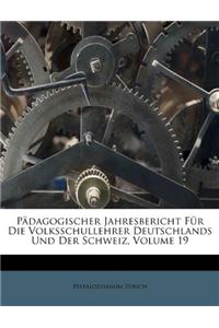 Pädagogischer Jahresbericht Für Die Volksschullehrer Deutschlands Und Der Schweiz, Volume 19