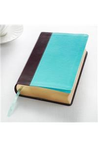 KJV Giant Print Lux-Leather Teal/Brown