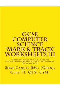 GCSE Computer Science 'Mark & Track' Worksheets III