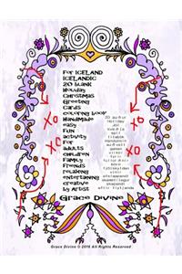 for ICELAND ICELANDIC 20 blank Holiday Christmas Greeting Cards coloring book Handmade easy fun activity for adults children family friends relaxing entertaining creative by Artist Grace Divine