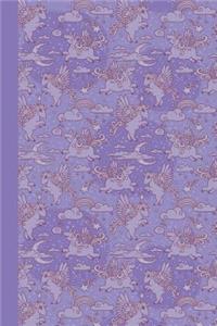 Sketchbook: Baby Pegasus (Purple) 6x9 - Blank Journal with No Lines - Journal Notebook with Unlined Pages for Drawing and Writing on Blank Paper