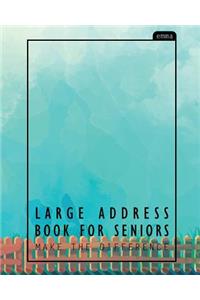 Large Address Book for Seniors