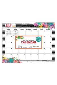Cal 2021- Floral Academic Year Desk Pad