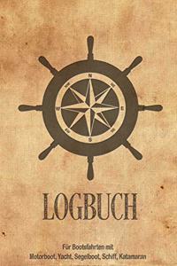 Logbuch für Bootsfahrten mit Motorboot, Yacht, Segelboot, Schiff, Katamaran