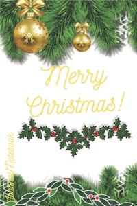 Merry Christmas Journal Notebook