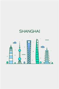 Shanghai Minimalist Travel Notebook [Lined] [6x9] [110 pages]