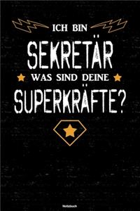 Ich bin Sekretär was sind deine Superkräfte? Notizbuch