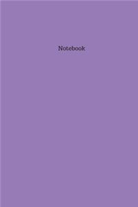 Lavender Colored Blank Bound Notebook/Journal, 6x9 in, 100 pages.