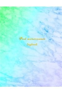Pool Maintenance Logbook