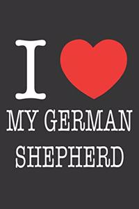 I Heart My German Shepherd Notebook