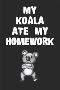 My Koala Ate My Homework Notebook