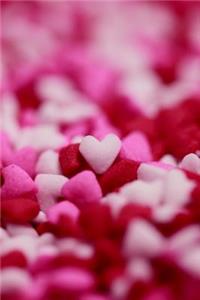 Pink and Red Hearts Journal