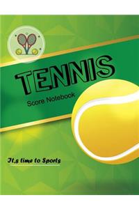 Tennis Score Notebook