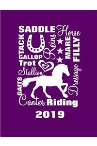 Horse Lovers Daily Diary - Planner 2019