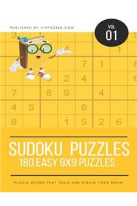 Sudoku Puzzles - 180 Easy 9x9 Puzzles