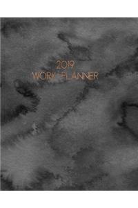 2019 Work Planner: Elegant Black and Gold Daily and Weekly Action Planner. Prioritize, Schedule and Achieve Your Tasks and Goals.