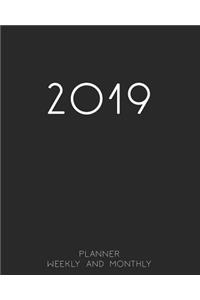 2019 Planner Weekly and Monthly