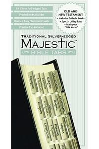 Majestic Bible Tabs, Traditional Silver-Edged