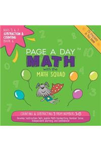 Page a Day Math Subtraction & Counting Book 6: Subtracting 5 from the Numbers 5-15