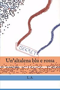 Un'altalena blu e rossa