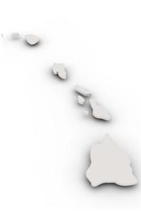 Blank White Map of Hawaii Journal