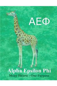 Alpha Epsilon Phi: Lined Notebook - Composition Book - 8.5 X 11 Paper - College Ruled - 100 Pages