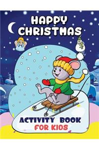 Happy Christmas Activity Book for Kids