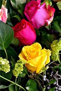 Red, Pink, and Yellow Rose Journal