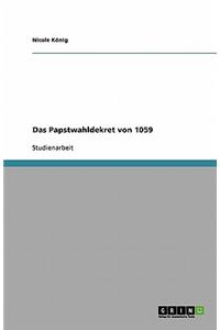 Das Papstwahldekret von 1059