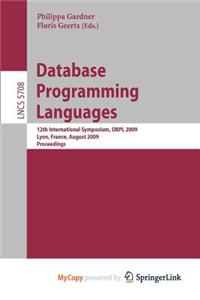 Database Programming Languages