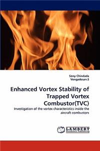 Enhanced Vortex Stability of Trapped Vortex Combustor(tvc)