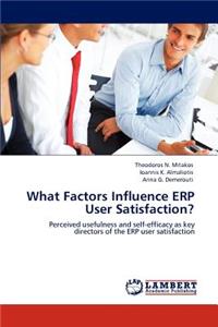 What Factors Influence Erp User Satisfaction?