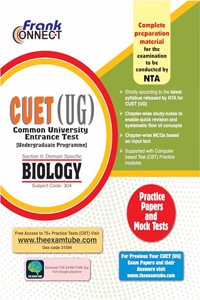 Frank Connect CUET UG Biology Book 2024 Complete Preparation Material - NTA CUET UG Entrance Exam Books 2024