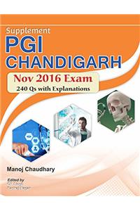 PGI Chandigarh Supplement (Nov. 2016 Exam)