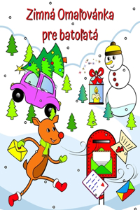 Zimná Omaľovánka pre batoľatá