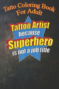 Tatto Coloring Book For Adult