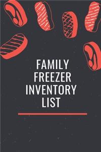 Family Freezer Inventory List