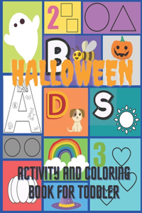 Activity and Coloring Halloween Book For Toddler