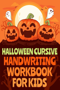 Halloween Cursive Handwriting Workbook for Kids