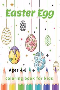 Easter Egg Coloring Book for Kids Ages 4-8