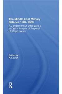 Middle East Military Balance 1987-1988