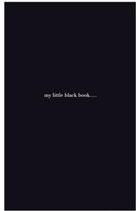 little black book: little black book writing journal